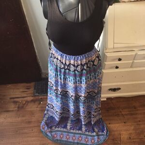 Gibson Latimer floral sleeveless maxi dress